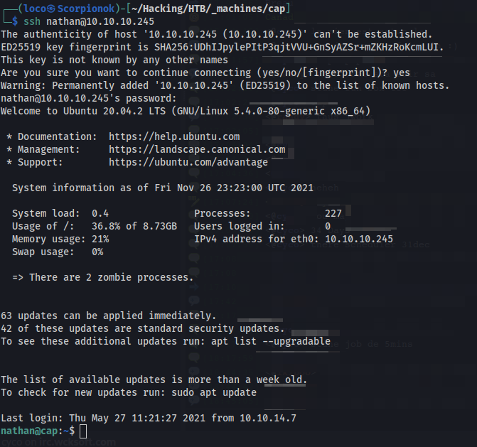 SSH access