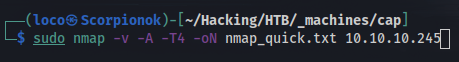 nmap safe quick